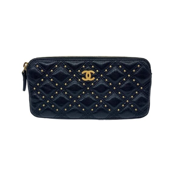 Chanel Quilted Studs Matelasse Wallet on Chain Black - Picture 1 of 10